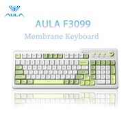 AULA F3099 Wireless Office mute Keyboard Membrane 99 Keys Tri-mode RGB Multi-function Roller for Key