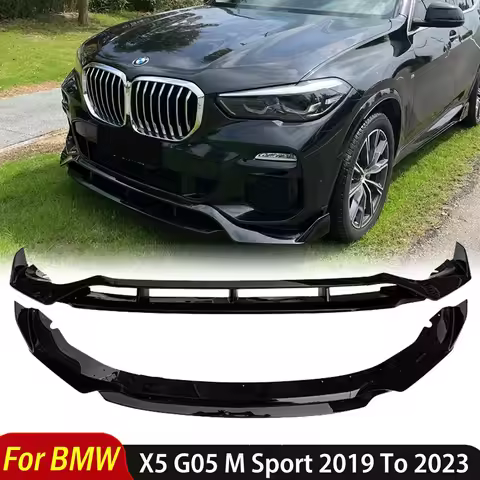For BMW X5 G05 2019 - 2023 Max Style 30i 40i 35i 30d M50 M Sport Front Bumper Splitter Lip Spoiler D