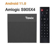 Tanix X4 Android 11.0 Smart TV BOX Amlogic S905X4 AV1 4GB RAM 32GB/64GB ROM 2.4G Wifi Media Player Set TopBox
