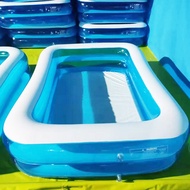 【ส่งจากกรุงเทพ】สระน้ำเป่าลม 2 เมตร 2ชั้น ขนาด:260cm x175cm x50cm