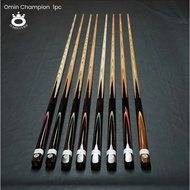 [ของแท้] O’Min Cues ไม้คิวสนุกเกอร์ Snooker Cue โอมีนแชมเปี้ยน Champion แบบ 1 ท่อน และ 2 ท่อน