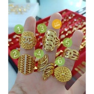 24K CRYSTAL PLATED RING + 24K GOLD PLATED