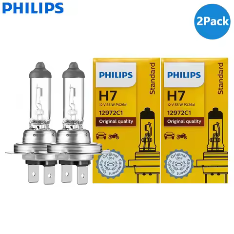 Philips 2pcs H4 H7 H11 HB3 HB4 Vision Original Car Light H1 H3 H8 H9 9005 9006 3200K Standard Lamps 