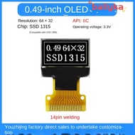 BALLYKA OLED Screen Display, SSD1315 Drive IC IPS OLED Screen Board, usable 14PIN I2C Interface 0.49