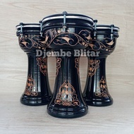 Calti Darbuka 6 inch Dumbuk Mika Kendang Children's Wooden Toy Traditional Musical Instrument Jimbe 