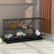 Rabbit Cage Household Rabbit Feces Indoor Rabbit Pet Rabbit Cage Villa Rabbit Cage Household Rabbit 