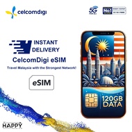 Malaysia eSIM, CelcomDigi eSIM, Big Data Plan, unlimited call within malaysia Instant Delivery