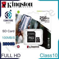 Kingston micro SD CARD แมมโมรี่การ์ด256GB Class 10 ( ของแท้ประกันศุนย์ )