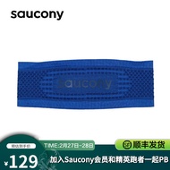 Saucony索康尼男女通用款运动发带中性 SC0239201 藏蓝色 均码