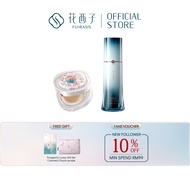 【Curated Set】花西子好气色气垫七夕限定·并蒂同心系列 13g*2 + 小黛伞防晒2.0 Florasis Luminous Jade Dewy Glow/ Longwear Blur Cu