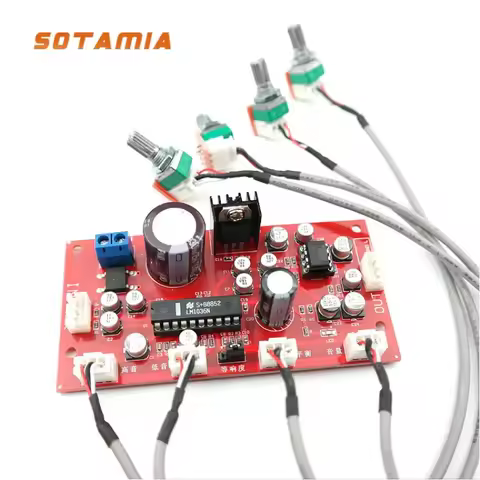 SOTAMIA LM1036 Tone Preamp Audio Board Treble Balance Volume Control Adjustment NE5532 OP AMP Preamp