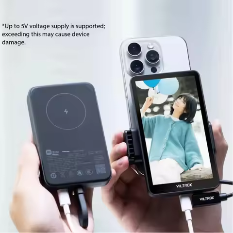 Viltrox DC-T1 Selfie Screen, 5-Inch Touch Rear Monitor, Connection Real-Time Preview, For Mobile Pho