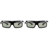 2Pcs Dlp-Link Active Shutter 3D Glass Gl1800 Rechargeable Eyewear for 3D Projector R20 R19 R15 P12 R