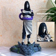 🔥READY STOCK🔥32CM NARUTO BLACK HOLE OROCHIMARU AKATSUKI WITH MASK COPY RESIN GK FIGURE STATUE MODEL 