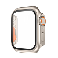 Ốp Bảo Vệ Mặt Đồng Hồ + Kính Cường Lực Dành Cho Apple Watch 9 45mm 41mm 44mm iwatch Series 9 8 Ultra