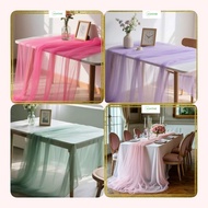 Table Runner Smooth Chiffon Table Cover 1m7 x 2m Birthday, Wedding, Party Event Decoration