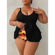 Plus Size Two Piece Swimsuit Bikini Set 0XL | 4XL