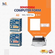 SONOFORM Computer Form / A3 (15" x 11") 1 PLY