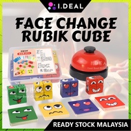 IDEAL Face Change Rubik Cube Face Changing Building Blocks Toy Board Game Family Emoji Rubic Cube Ma