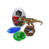 Jurassic Rebirth CAPTIVZ Surprise Egg ของเล่นเด็ก ไข่ไดโนเสาร์ยักษ์ ขุดผ่านสไลม์และทราย พร้อมการ์ดแล
