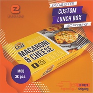 Lunch box printing small lunch box Food Grade Single Phase 300gsm Lunch box printing