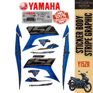 Y15ZR V2 Y15 ZR YSUKU STICKER BODY STRIPE GRAPHIC COMPLETE SMX BLUE BLACK B17-FG000-50-P1 100% ORIGI