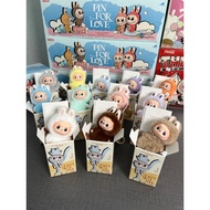 【100% Official authentic】POP MART Labubu 4.0  Pin For Love V4 (A-M)/(N-Z) THE MONSTERS Mini LABUBU V