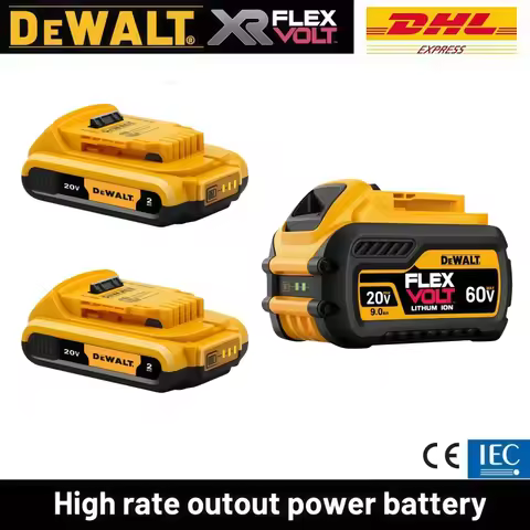 👍High Capacity Dewalt DCB182 60V 9.0Ah Battery for DCB180 DCB181 DCB200 DCD777 Drill Driver.