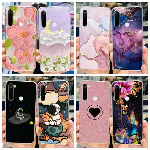 For Cover Xiaomi Redmi Note 8T Note 8 2021 Case Popular Marble Clear Silicone Soft Funda For Xiaomi 
