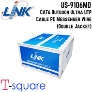 US-9106MD LINK สายแลน CAT6 Outdoor Ultra UTP Cable PE Messenger Wire (Double Jacket)