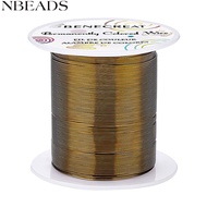 1roll Round Copper Wire for Wire Wrapped Jewelry Making Antique Bronze 22 Gauge 0.6mm about 164.04 F