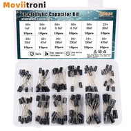 120pcs Aluminum Electrolytic Capacitor Assortment Kit 12values  16v 25v 50v 1uf 2.2uf 33uf 47uf 220u