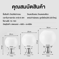 โคมไฟหัวเสา solar cellโซล่าเซลล์ (กลม) ปรับได้ 3 สีโคมไฟโซล่าเซลล์ กันน้ำ ทนแดSolar lawn light Solar Garden Light