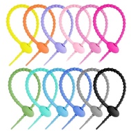 HP One kilo DIY (1pc) Cable Ties 21cm Multipurpose Headsethp Tadpole Silicone Ties Cable Organizer