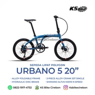 Polygon Urbano 5 20 Inch - Sepeda Lipat Polygon 9 Speed Hidrolik