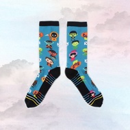 【小創襪】trick or treat 長筒襪 萬聖節裝扮 萬聖節派對 藍