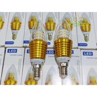 LILIN E14 LED CANDLE LAMP 8 WATT (4W+4W) 3 COLORS 7 WATT YELLOW/