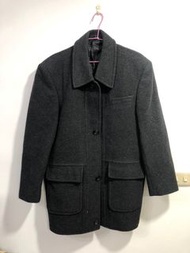 Giovanni Valentino Italy 義大利羊毛78%混紡外套短大衣