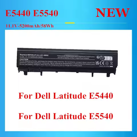 NEW N5YH9 VV0NF VVONF VJXMC 0K8HC 1N9C0 7W6K0 F49WX NVWGM CXF66 WGCW6 battery For Dell Latitude E544