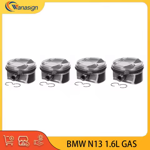4X 77.50MM AUTO ENGINE PARTS PISTON & RING SET FOR BMW MINI COOPER N13B16 N18B16 N13 N18 EP6 1.6L 1.