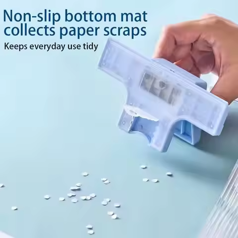 3 Holes Hole Punching Machine DIY Manual Paper Hole Puncher Portable Accurate Punching Loose Leaf Pu