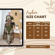 Gamis Twill Malaman Ori Pekalongan Rayon Candi Mekar Premium Motif