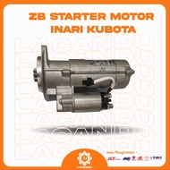Zb Starter Motor B Inari Kubota 12v For Combine Harvester Lacandu Par
