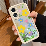 Hp Casing OPPO A58 4G A78 4G A58 5G A78 5G A58x 5G A1x 5G A2x 5G Case Casing Flower Pattern Silicone