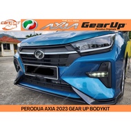 Perodua Axia 2023 OEM Gear Up Bodykit Front Skirt side skirt Spoiler