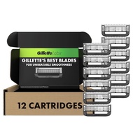 ใบมีดโกนสำหรับผู้ชาย Gillette Labs เข้ากันได้กับมีดโกน Gillette Labs - 4 ตลับพร้อมแท่งขัดผิว