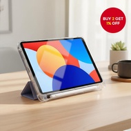 Redmi Pad SE 8.7Pad 7  Sarung Redmi Pad SE 8.7 inci dengan Petak Pen Penutup Boleh Lipat Telus untuk