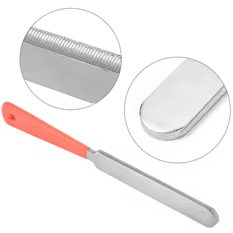 Miwayer Fret Crowning File, Guitar Fret Dressing Tool, Stainless Steel Luthier File for Electric/Aco