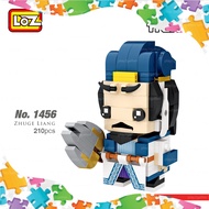 LOZ 1456 Zhu Ge Liang MINI Character Cartoon Brick Headz Nano Diamond Creative Brick 210pcs