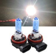 A Pair of H8 H9 H11 12V 65W 6500K Super White Light Auto Car Halogen Bulb Front Fog Light Headlights